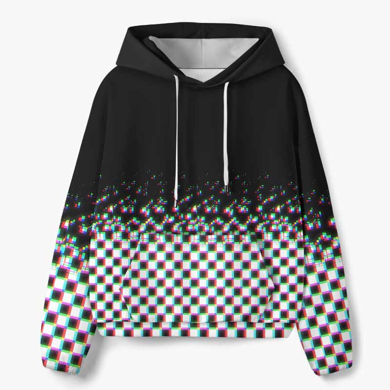 Soulisfree Broken Signal All-Over Print Hoodie