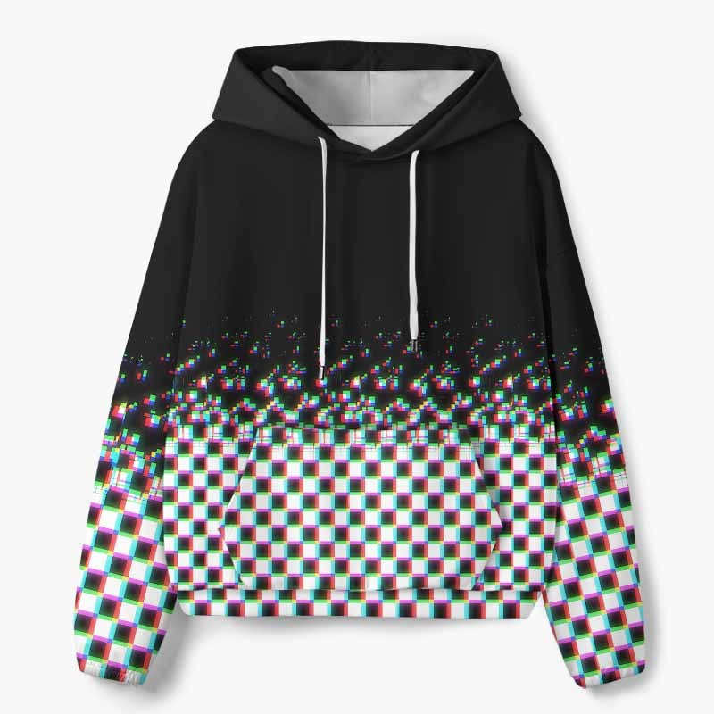 Soulisfree Broken Signal All-Over Print Hoodie