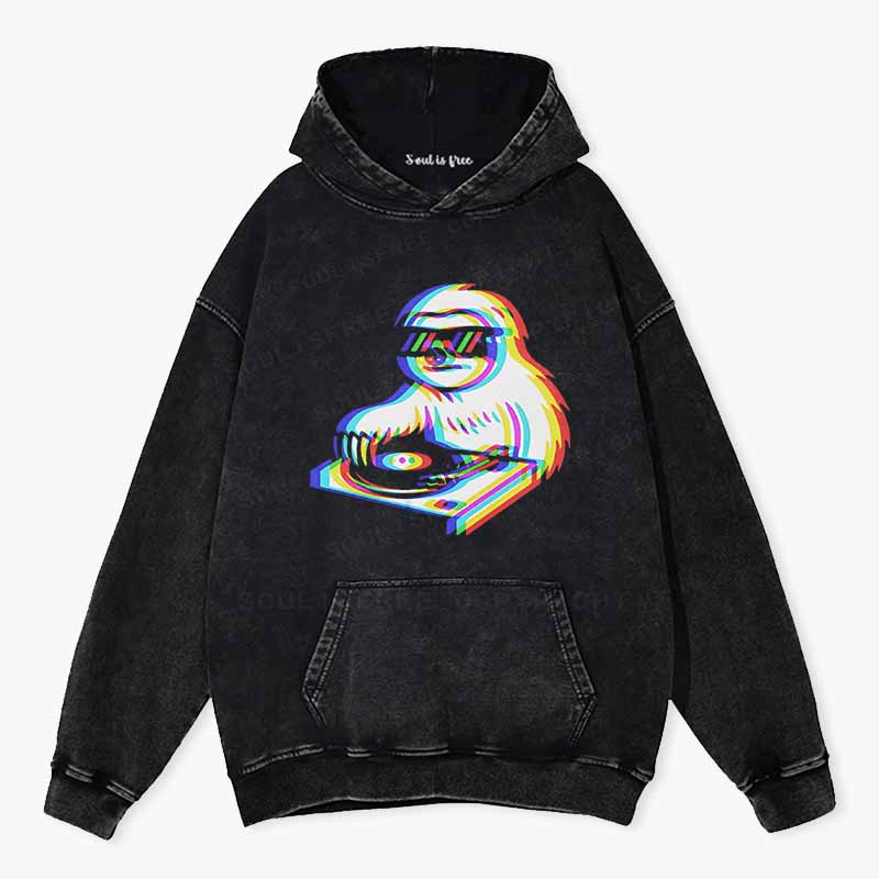 Soulisfree  Slow Tempo, Good Vibes Washed Hoodie