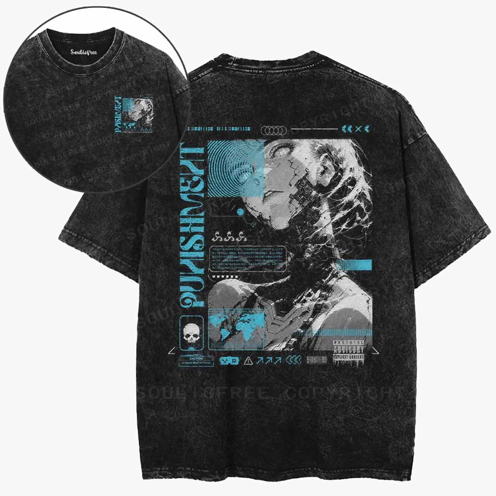 Soulisfree  Synthetic Soul Washed Tee