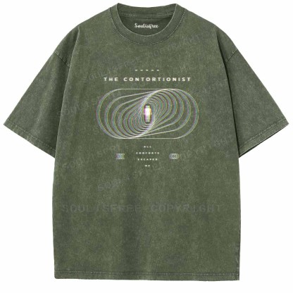 Soulisfree  ΤHE CONTORTIONIST Washed Tee