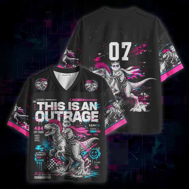 Soulisfree  This Is An Outrage Mesh Jersey