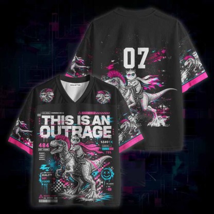 Soulisfree  This Is An Outrage Mesh Jersey