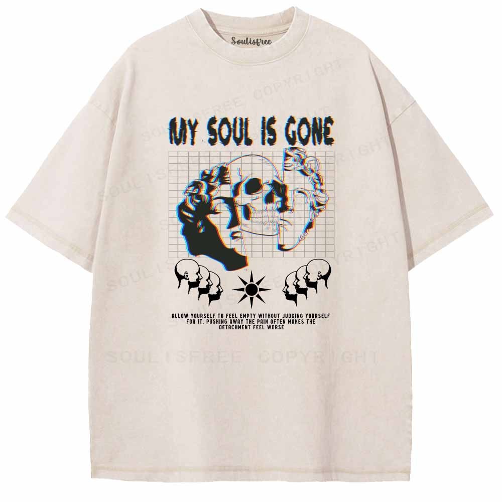 Soulisfree MY SOUL IS GONE Washed Tee