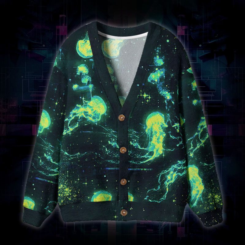 Soulisfree Drift Into The Unknown Fuzzy Cardigan Sweater