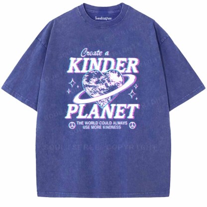 Soulisfree  Love & Peace For Our Planet Washed Tee