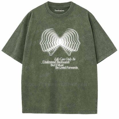 Soulisfree  Reflect On The Past, Live Toward Tomorrow Washed Tee