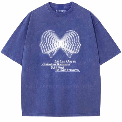 Soulisfree  Reflect On The Past, Live Toward Tomorrow Washed Tee