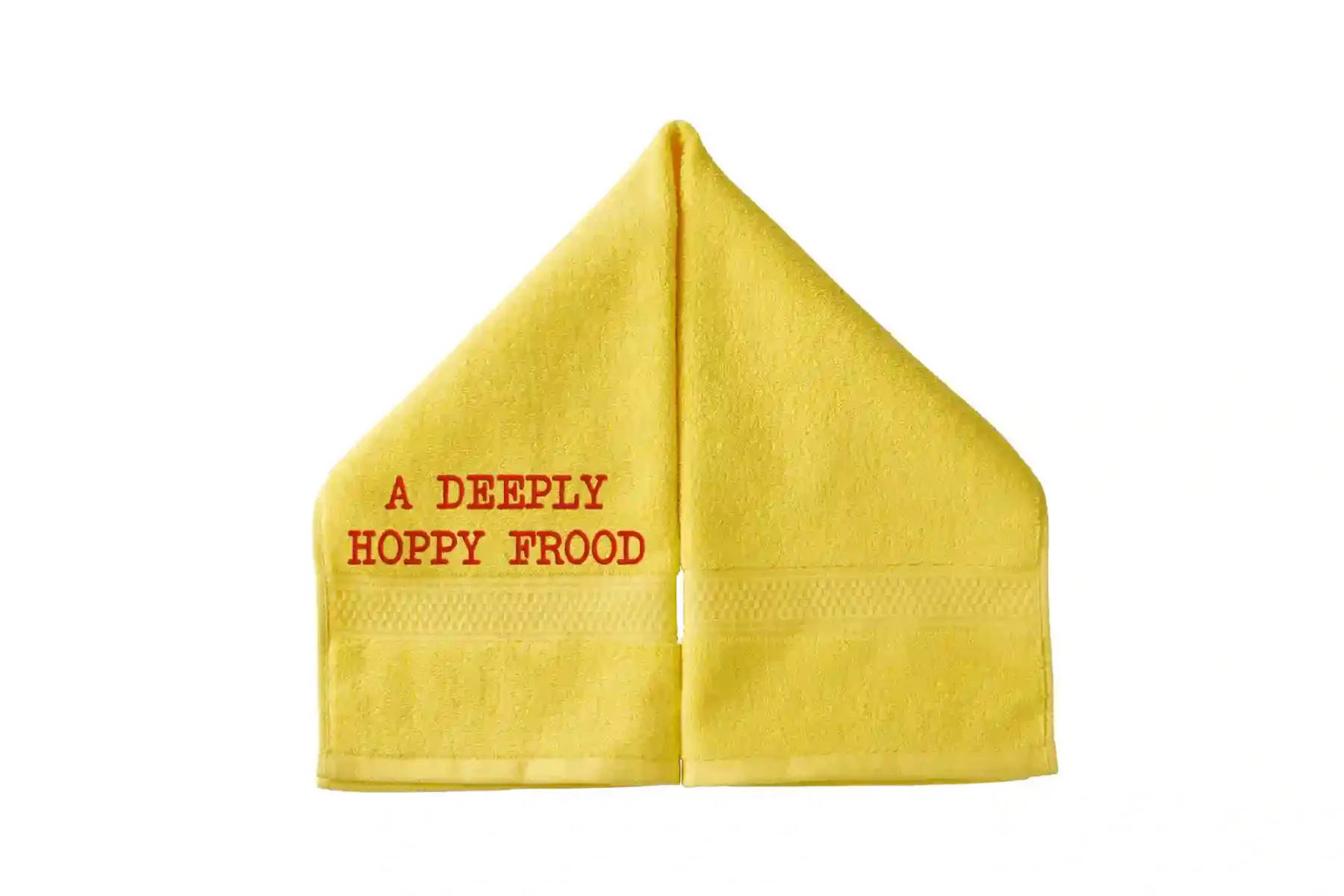 A Deeply Hoppy Frood Embroidered Hand Towel