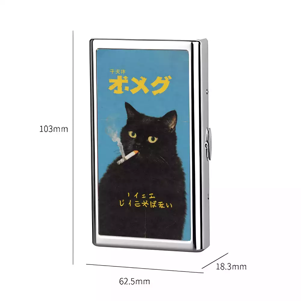 Soulisfree Not My Problem Black Cat Metal Pocket Case