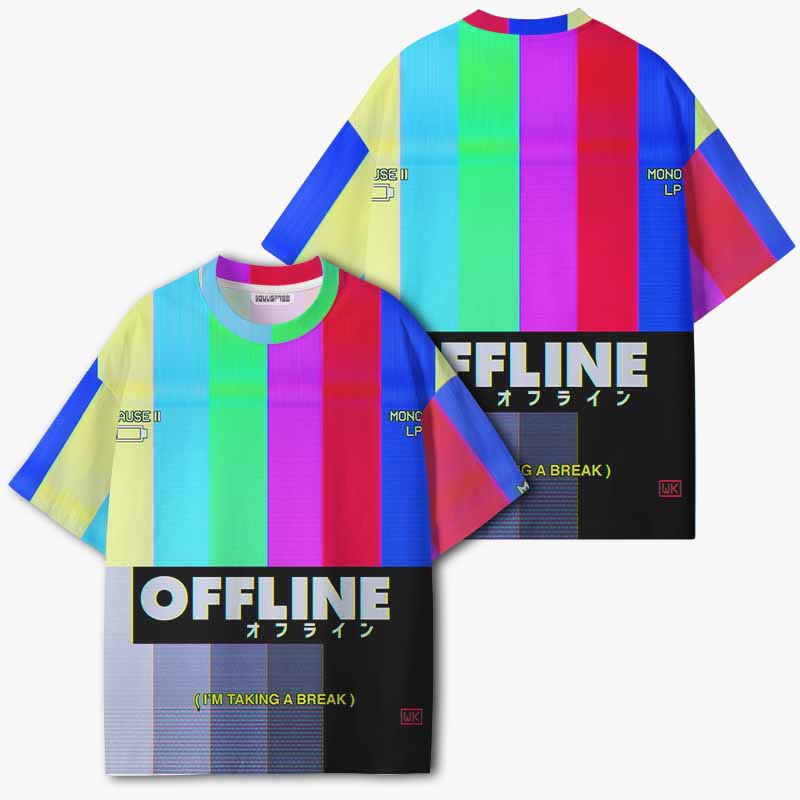 Soulisfree OFFLINE MODE ECO‑PERF Graphic Tee