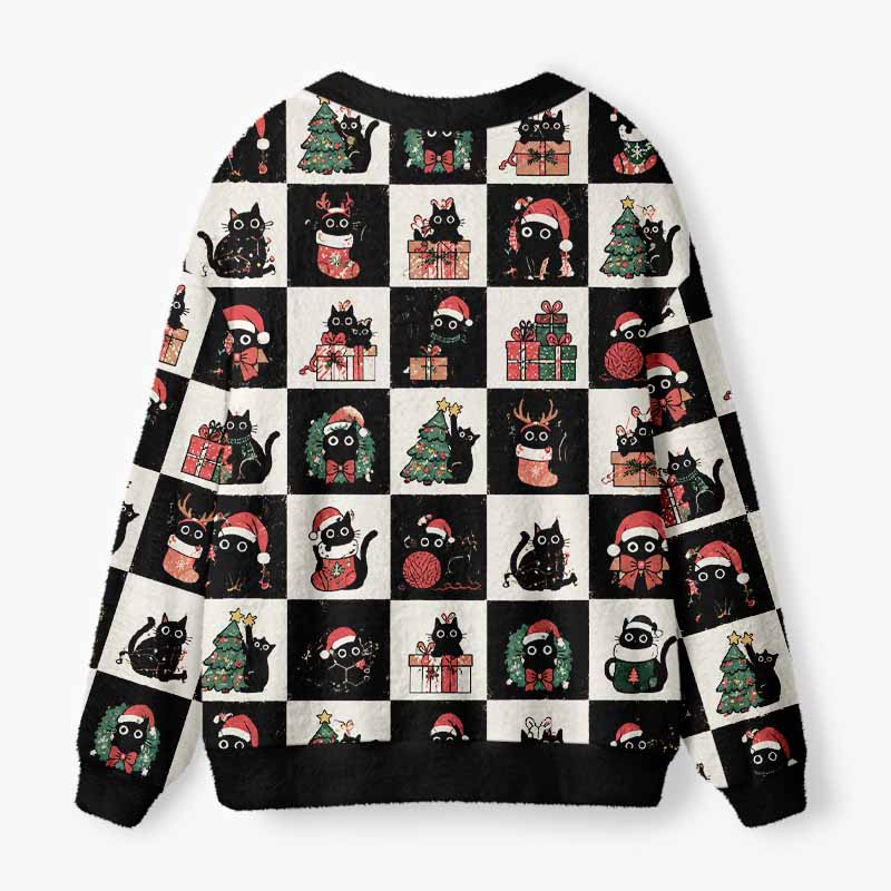 Soulisfree A Christmas Tale Of Little Souls Fuzzy Cardigan Sweater