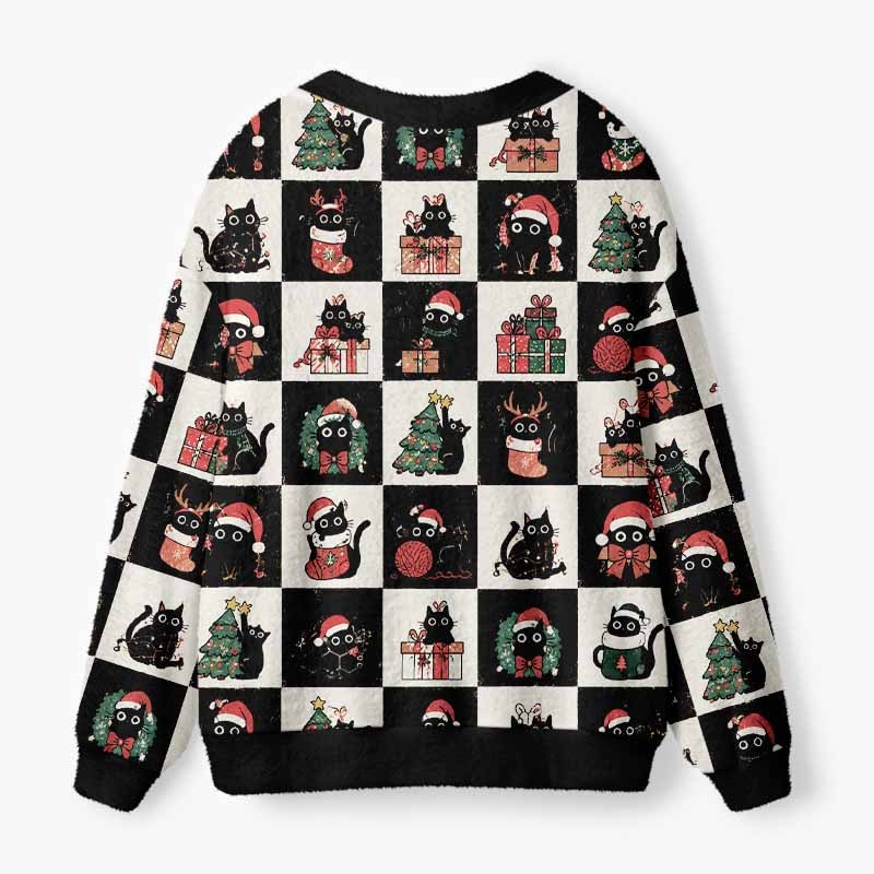 Soulisfree A Christmas Tale Of Little Souls Fuzzy Cardigan Sweater