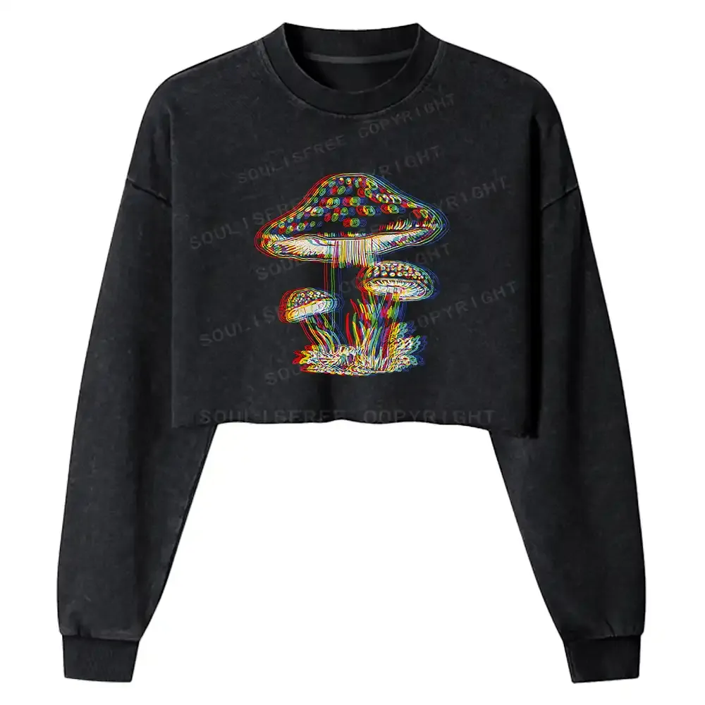 The Mind Bloom Washed Cropped Sweatshirt