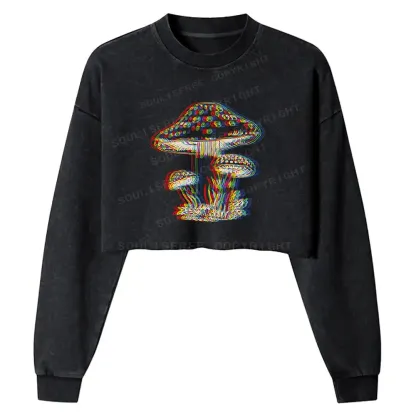 The Mind Bloom Washed Cropped Sweatshirt