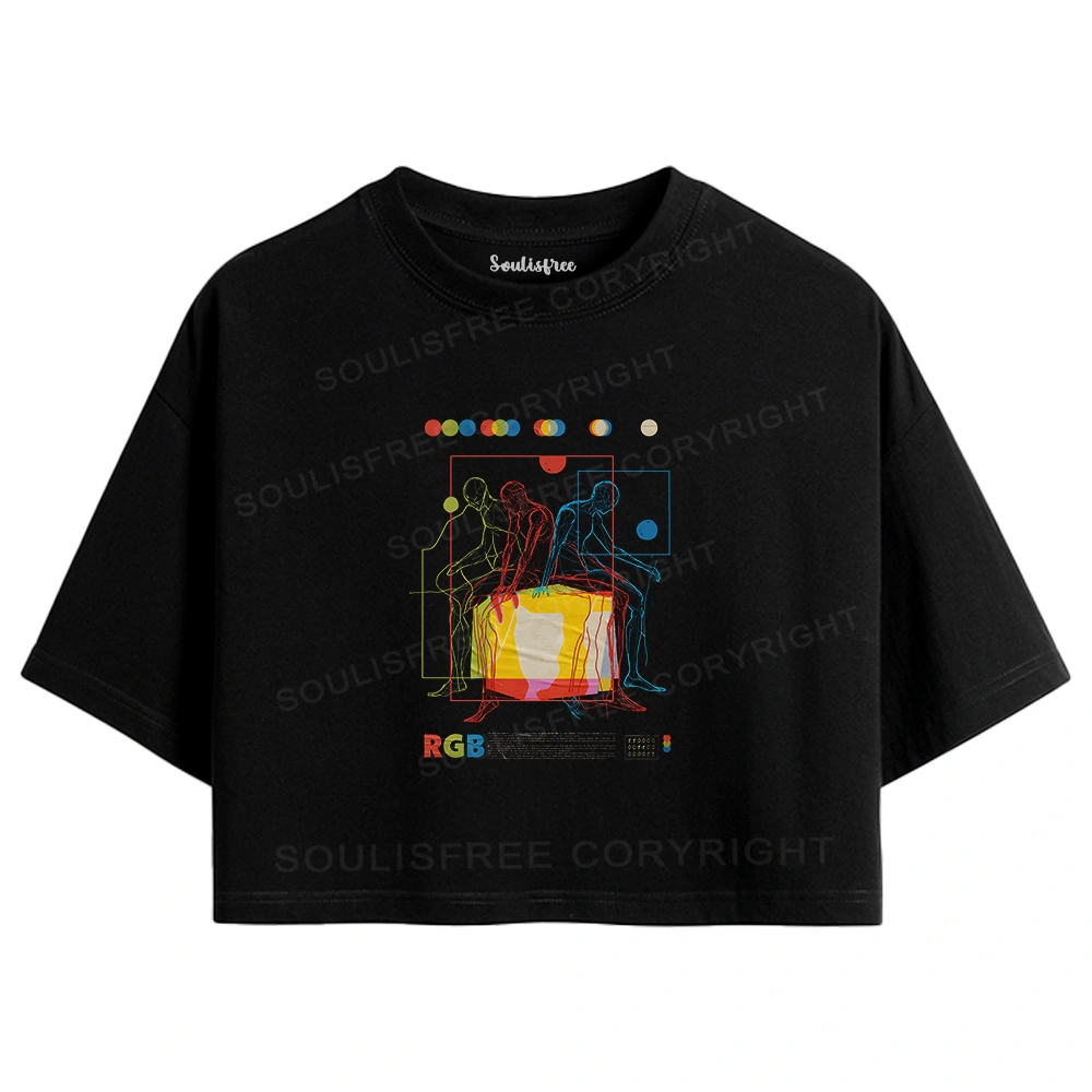 Meditation In Color Crop Top
