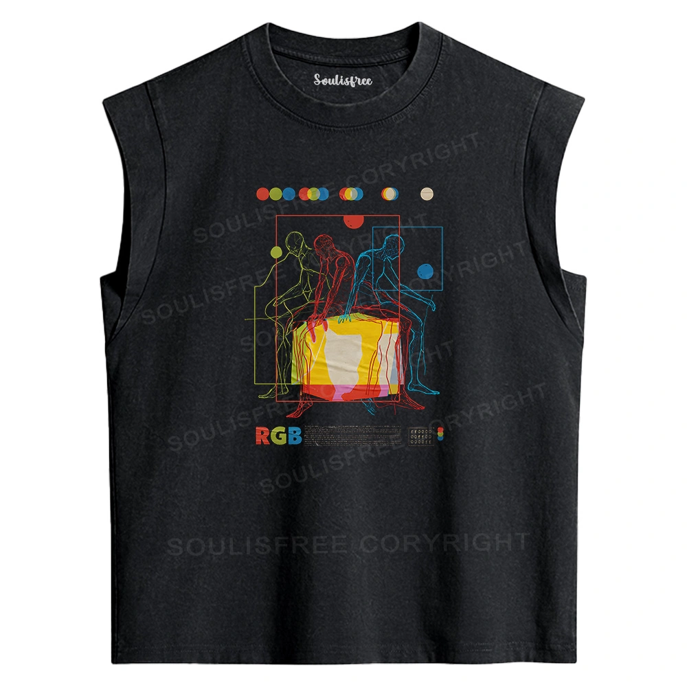 Meditation In Color Washed Tank Tops