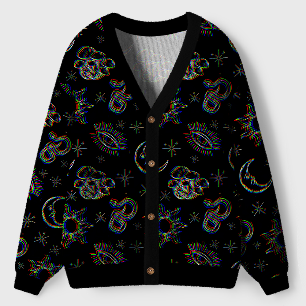 Sacred Glow Ugly Cardigan Sweaters 