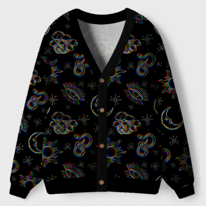 Sacred Glow Ugly Cardigan Sweaters 