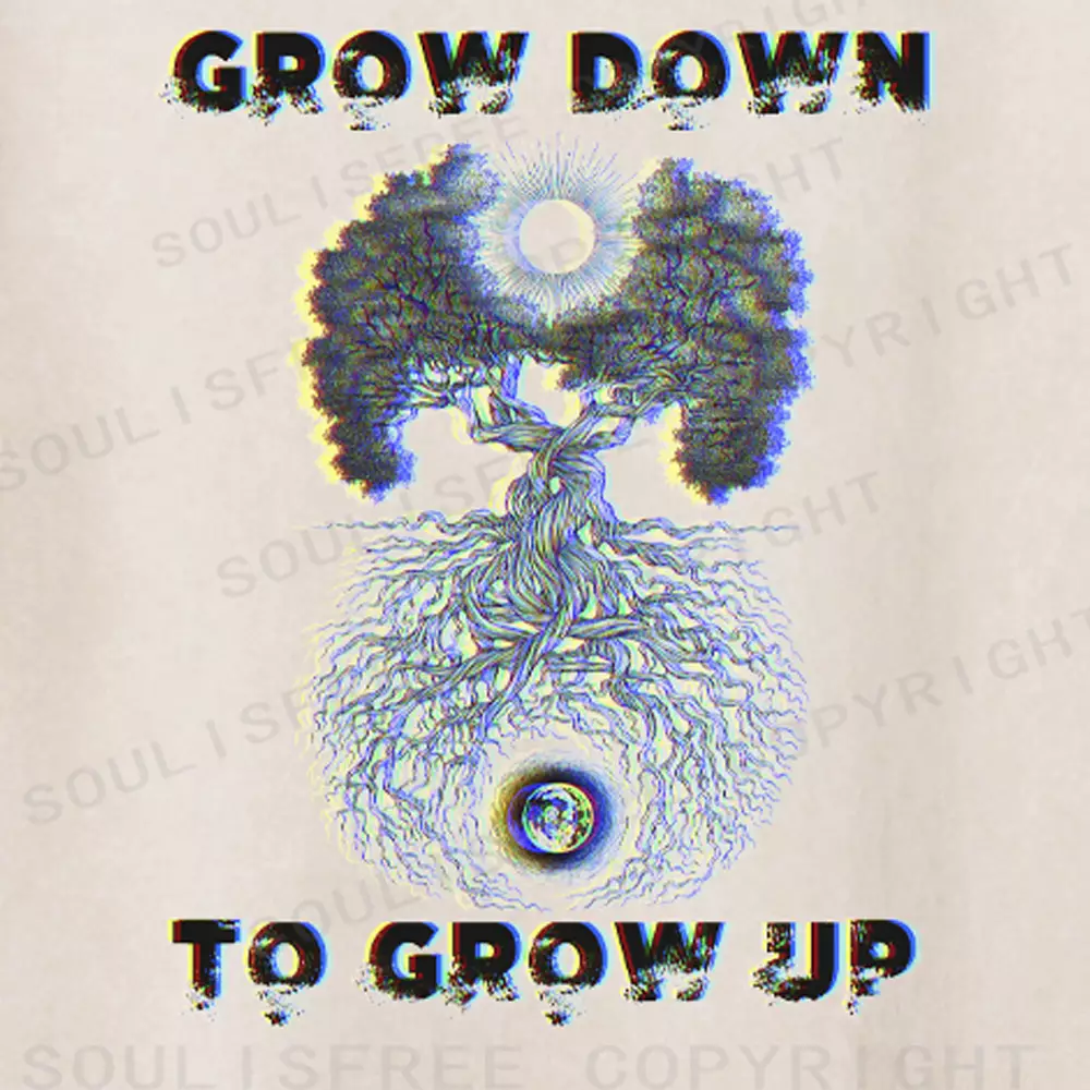 Soulisfree Downward Roots, Upward Soul Washed Tee
