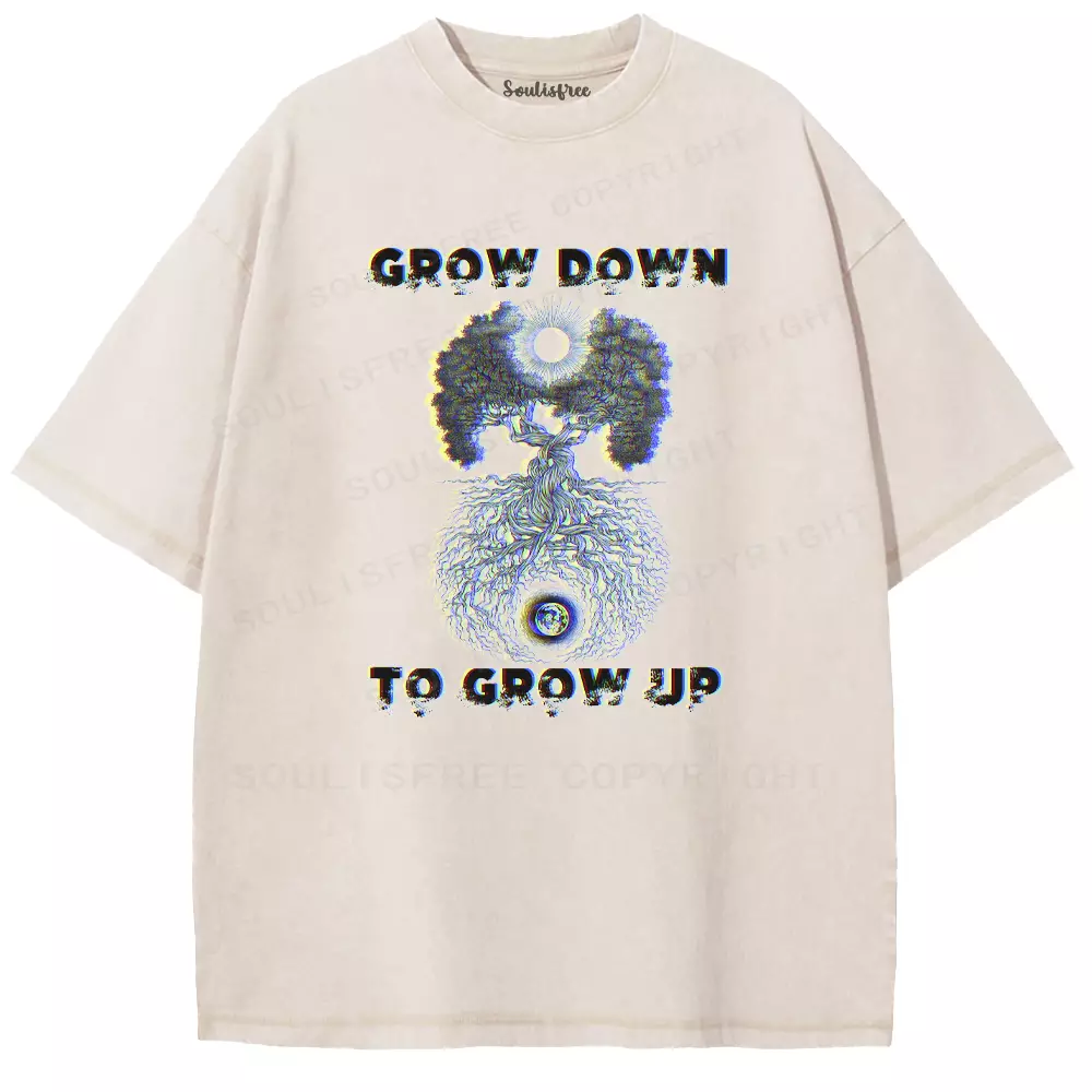Soulisfree Downward Roots, Upward Soul Washed Tee