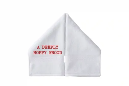A Deeply Hoppy Frood Embroidered Hand Towel