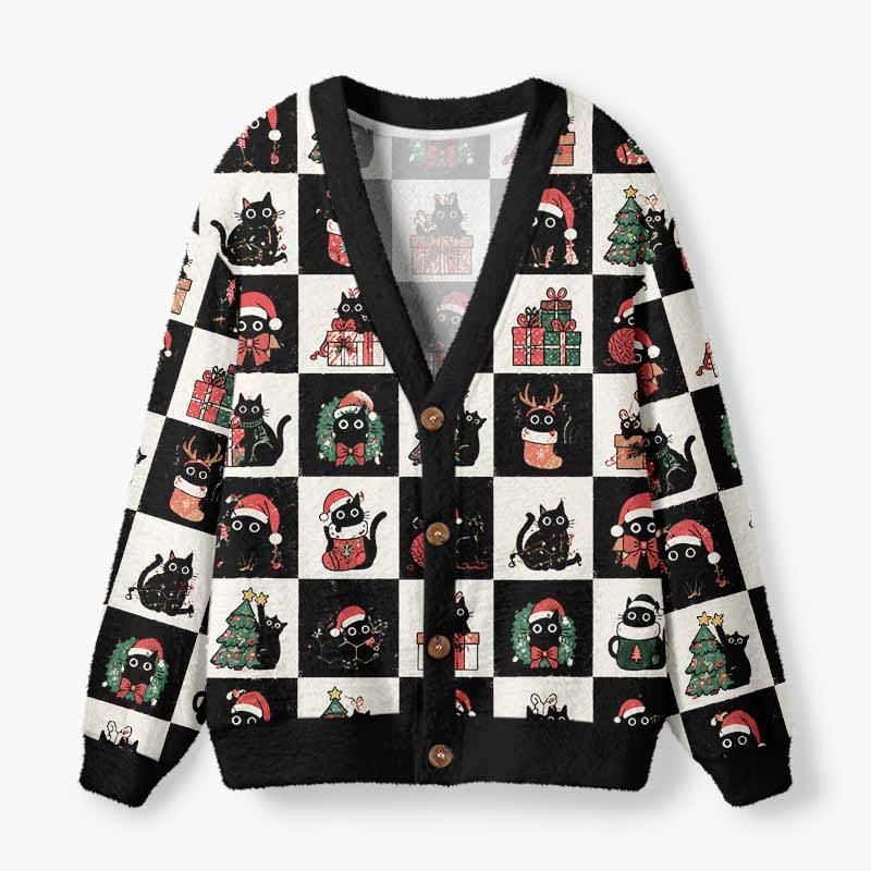 Soulisfree A Christmas Tale Of Little Souls Fuzzy Cardigan Sweater