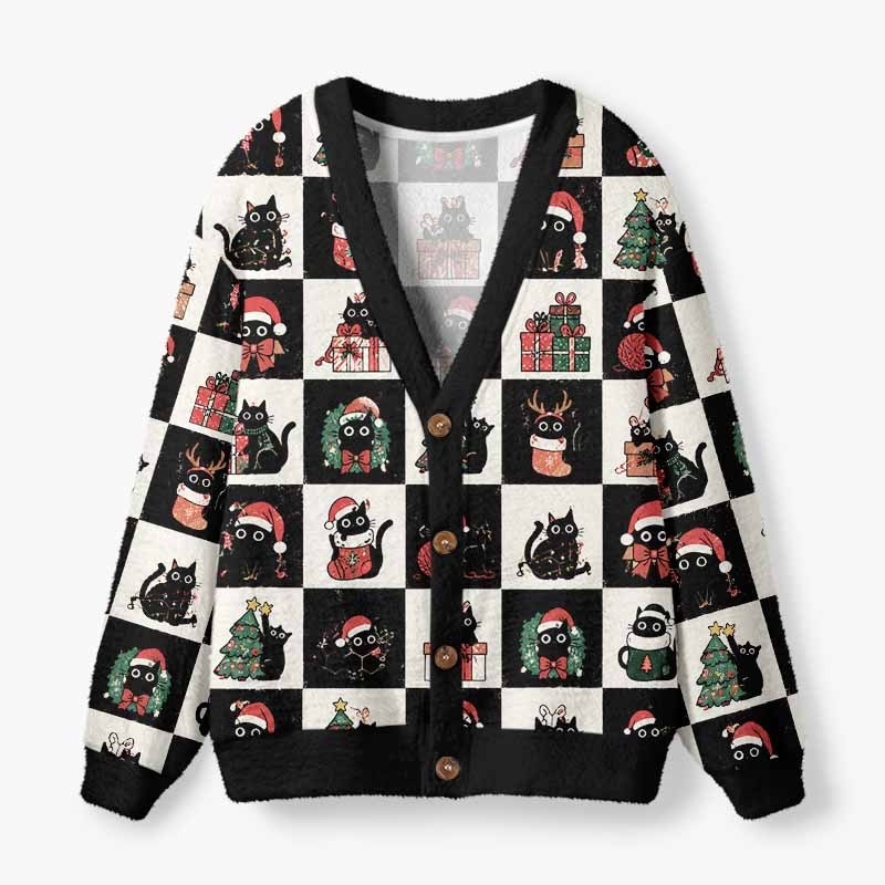 Soulisfree A Christmas Tale Of Little Souls Fuzzy Cardigan Sweater