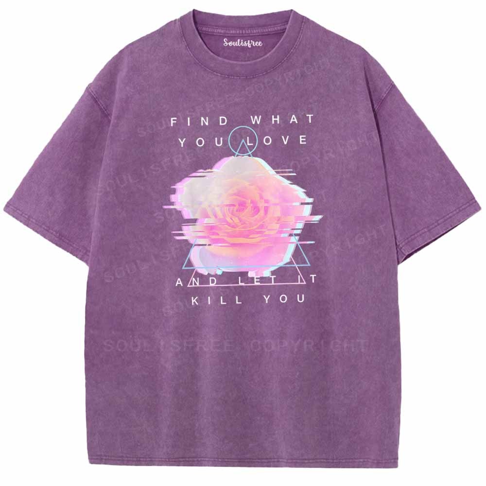 Soulisfree Glitch Bloom & Obsessed Love Washed Tee