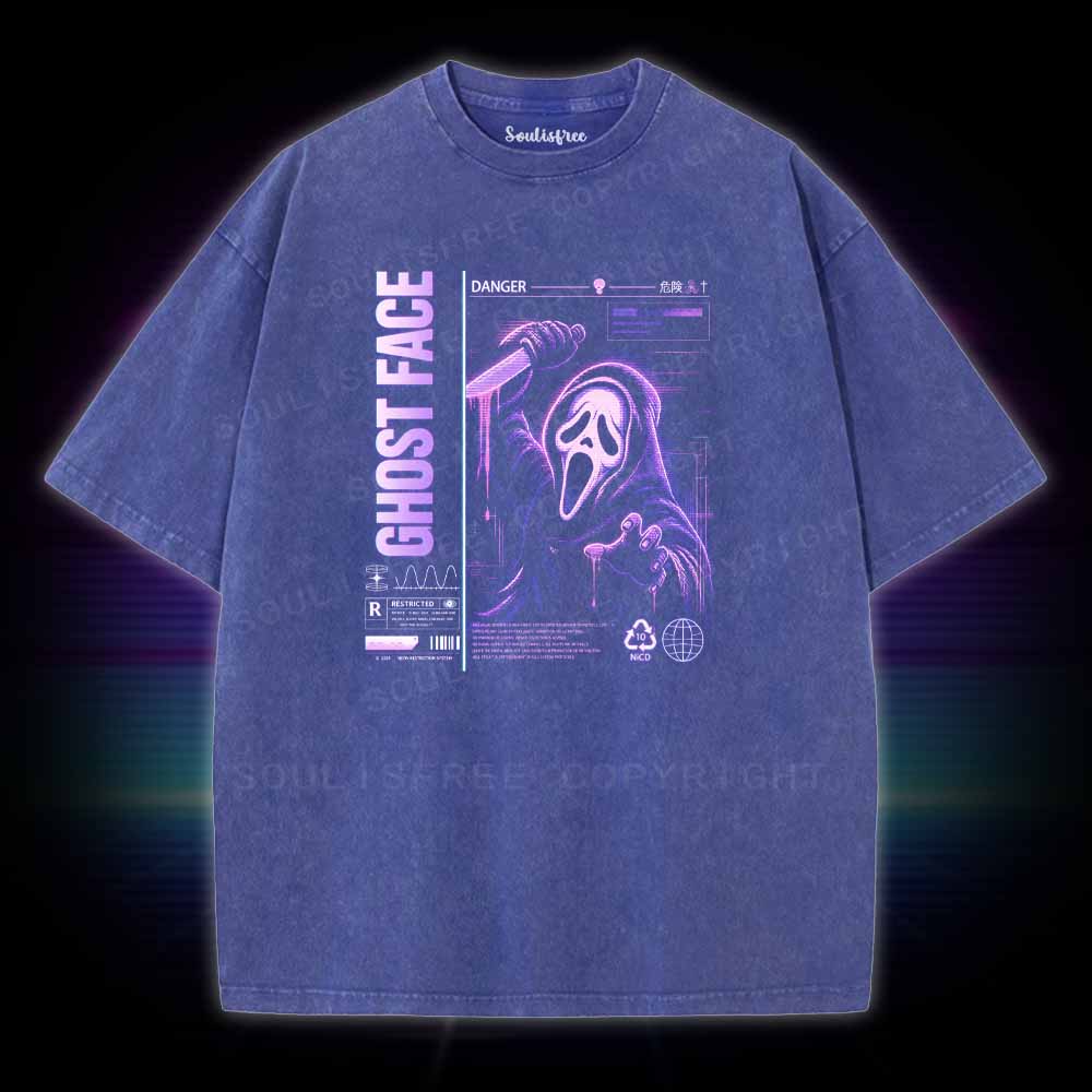 Soulisfree Ghost Face Washed Tee