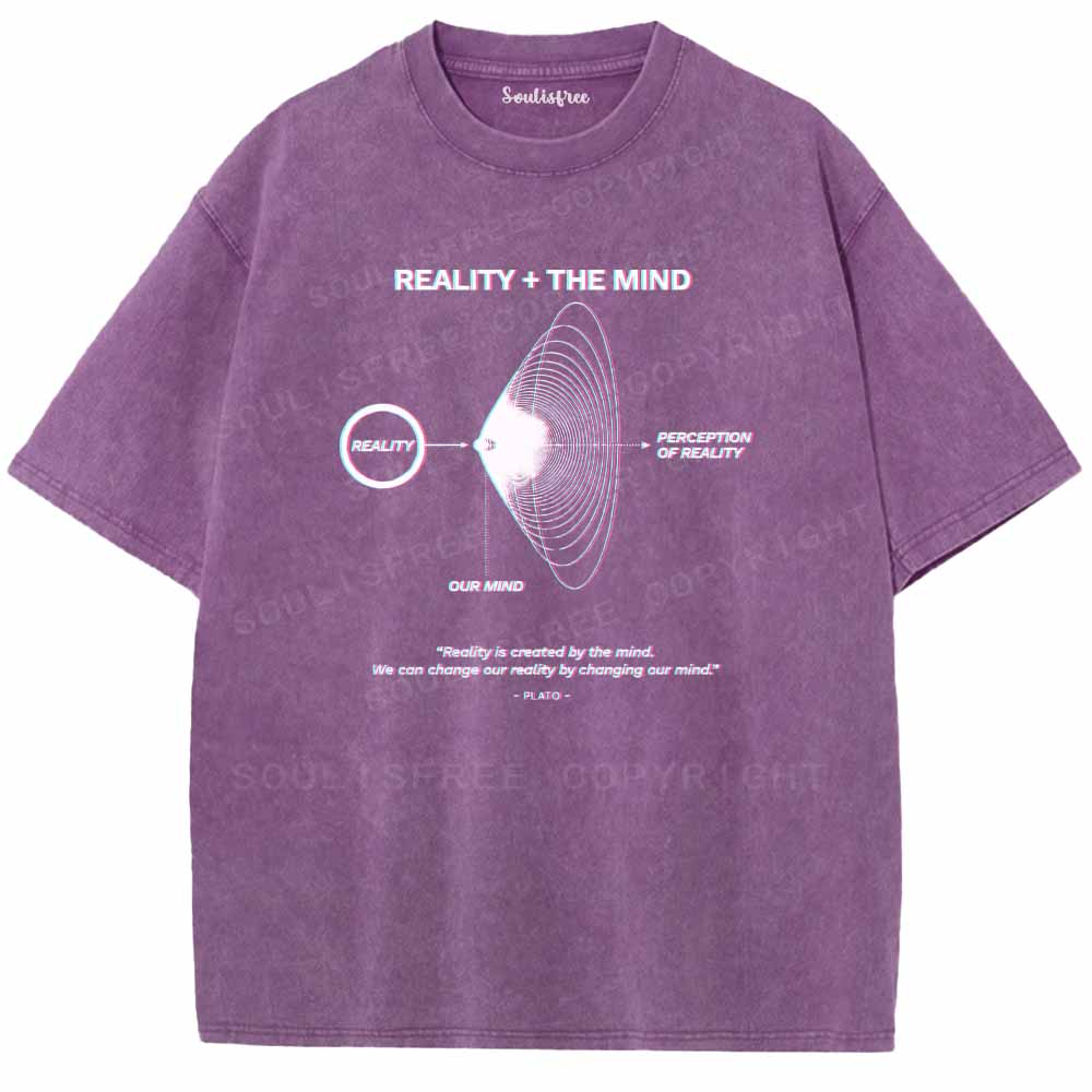 Soulisfree  REALITY + THE MIND Washed Tee