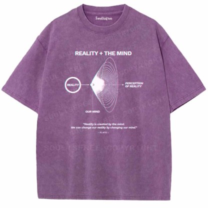Soulisfree  REALITY + THE MIND Washed Tee