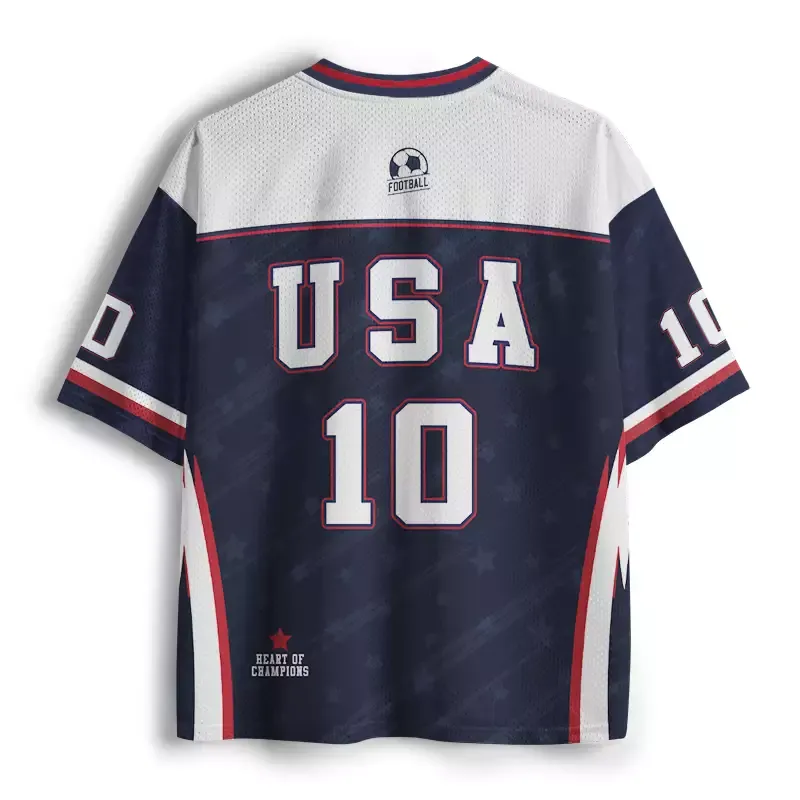 Soulisfree Retro Vintage United States Soccer Mesh Jersey
