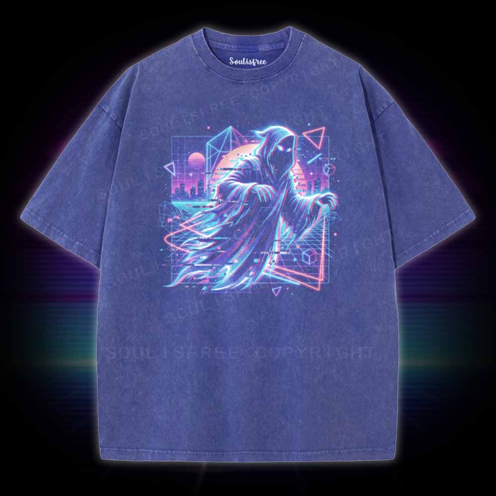Soulisfree 80s Ghost Glitch Washed Tee