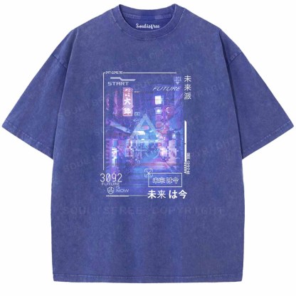 Soulisfree FUTURE IS NOW Washed Tee