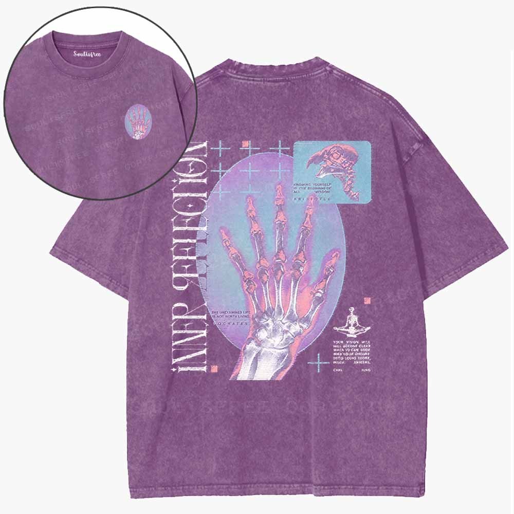 Soulisfree  Look Inward To See Truth Washed Tee