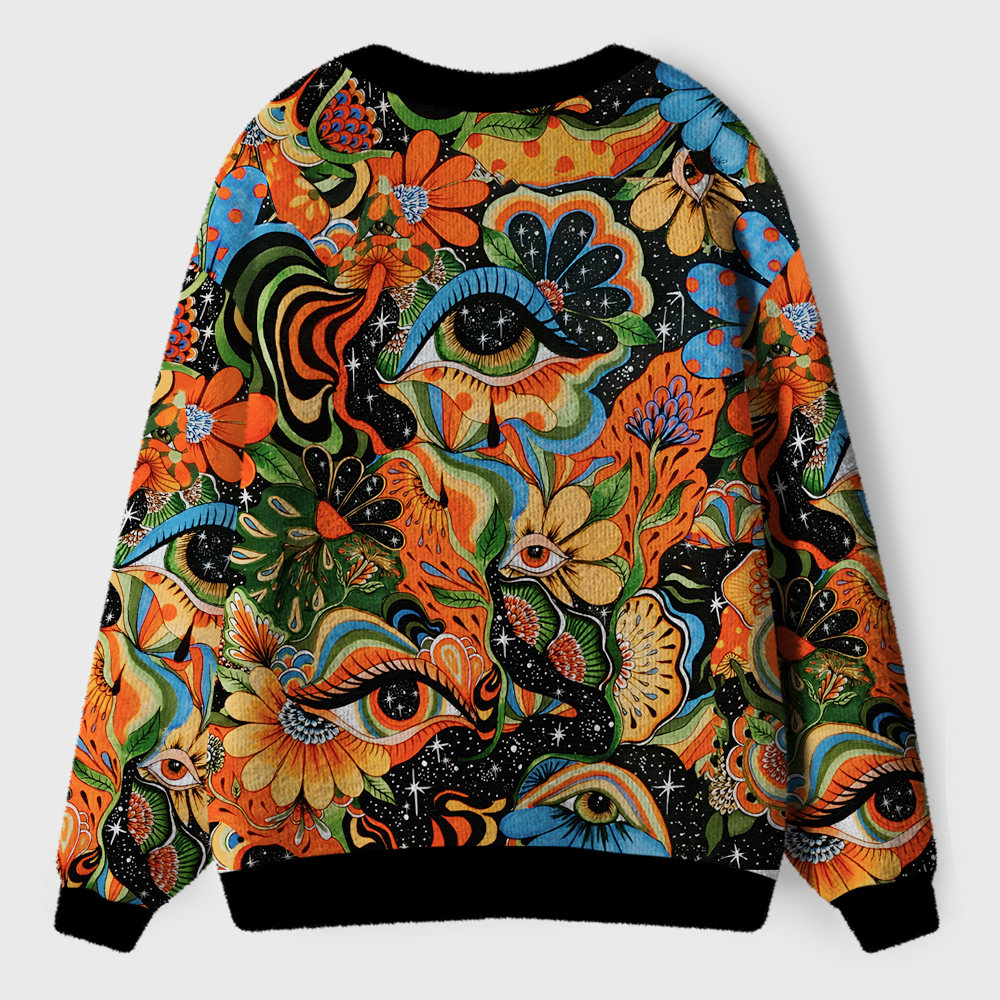 Floral Mirage Ugly Cardigan Sweaters 