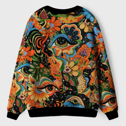 Floral Mirage Ugly Cardigan Sweaters 