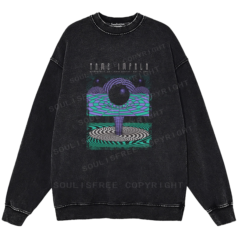 Deep In The Psychedelic World Washed Sweatshirts