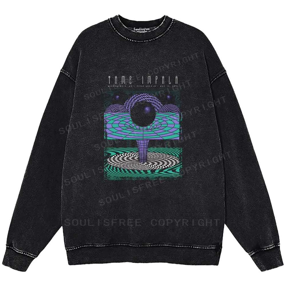 Deep In The Psychedelic World Washed Sweatshirts
