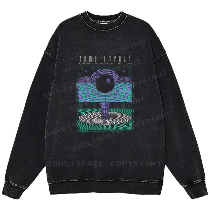 Deep In The Psychedelic World Washed Sweatshirts