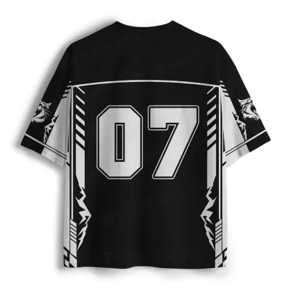 UFO Startled Cat Whimsical Mesh Jersey