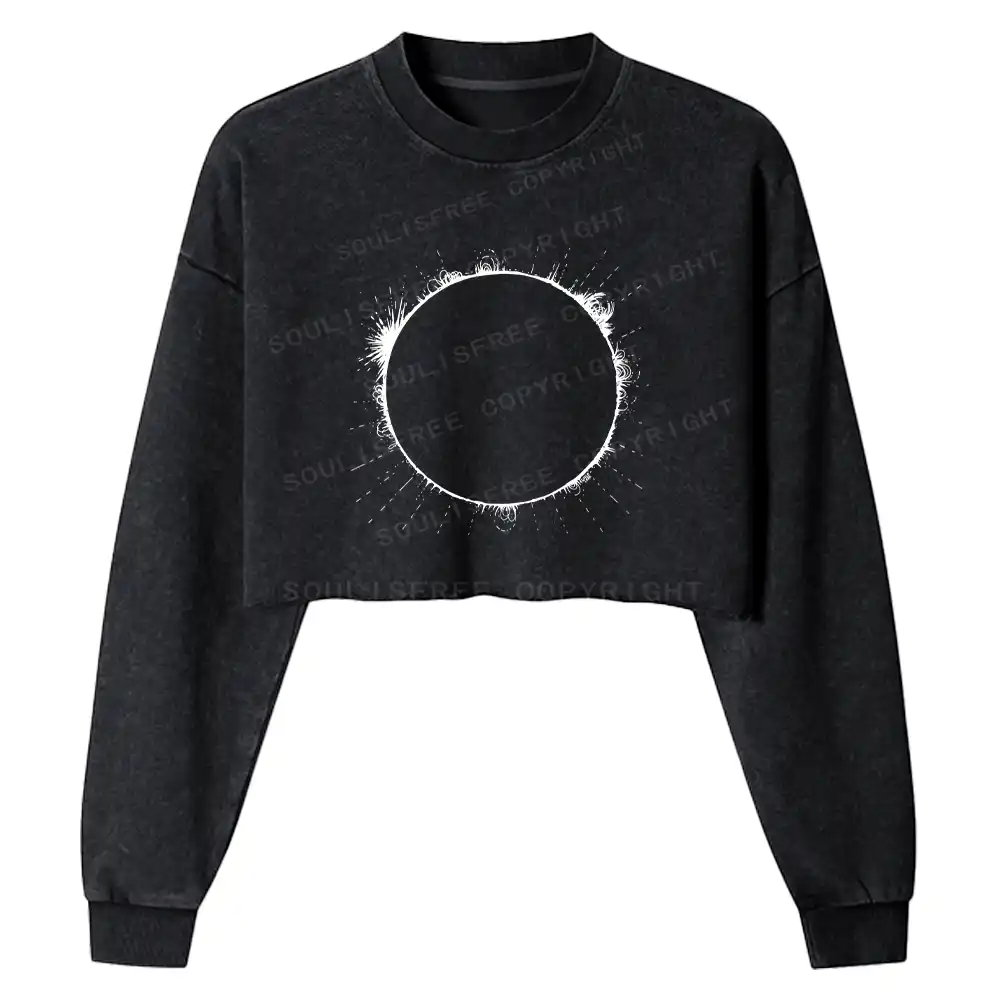 Sunflare Washed Cropped Sweatshirt