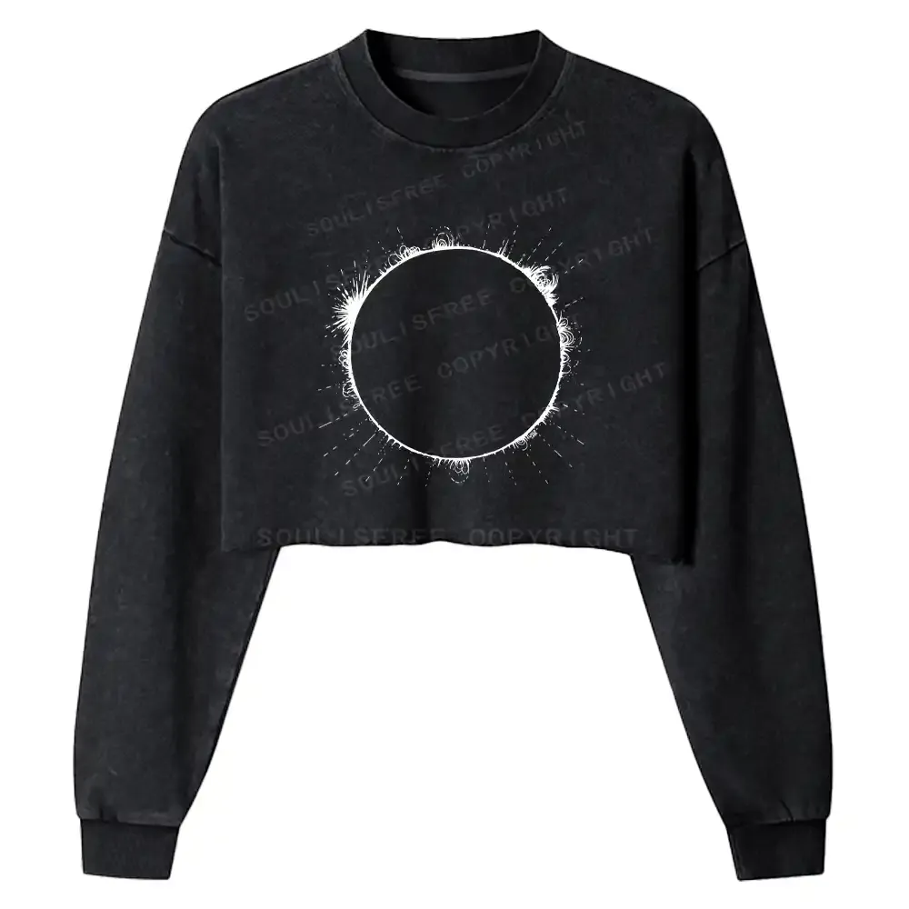 Sunflare Washed Cropped Sweatshirt
