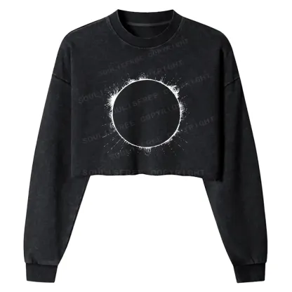 Sunflare Washed Cropped Sweatshirt