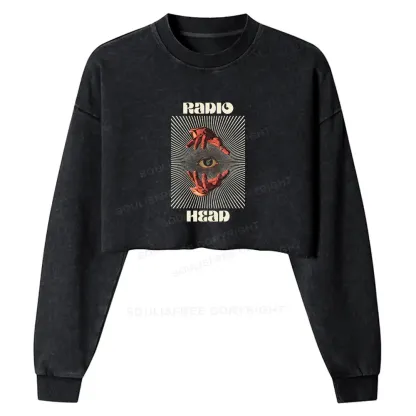 Prophet's Eye Washed Cropped Sweatshirt