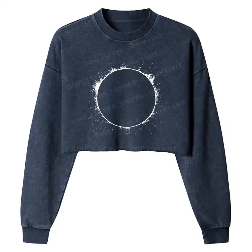 Sunflare Washed Cropped Sweatshirt