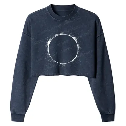 Sunflare Washed Cropped Sweatshirt