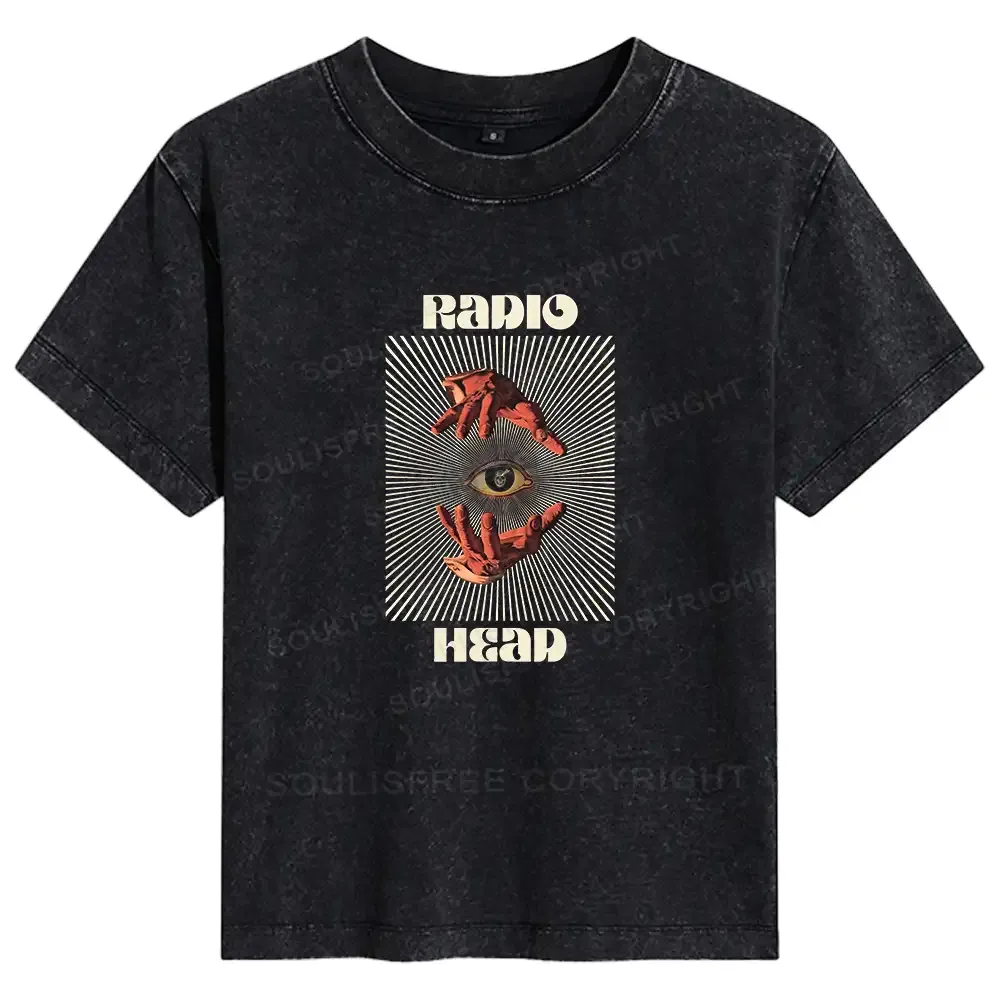 Designed Prophet's Eye Basic Washed T-shirt