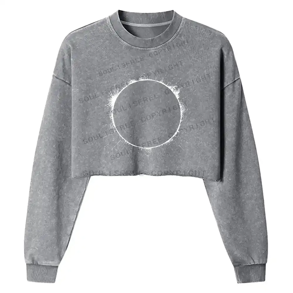Sunflare Washed Cropped Sweatshirt